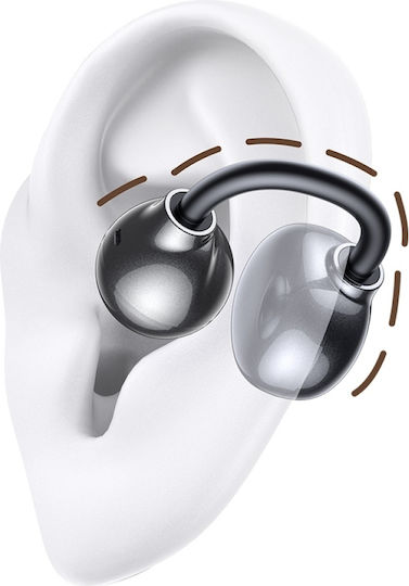 Usams R02 Open Ear Bluetooth Handsfree Earphones with Charging Case Gray view 7