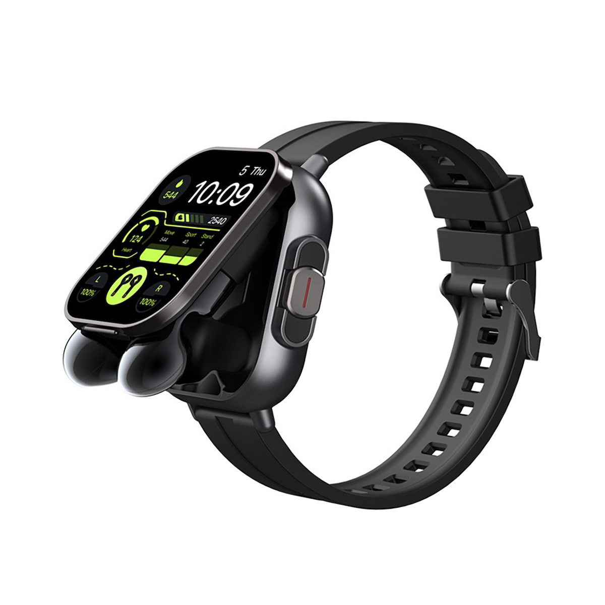 LD1 Aluminum Smartwatch with Heart Rate Monitor Black view 2