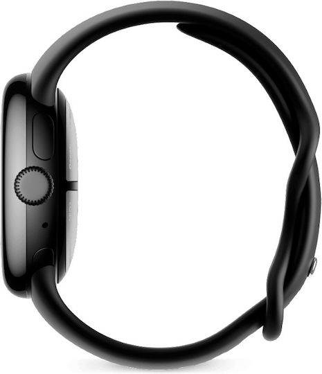 Google Pixel Watch 2 LTE Aluminium with eSIM and Heart Rate Monitor (Matte Black / Obsidian Active Band) vue 3