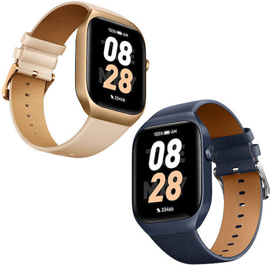 Mibro T2 Smartwatch with Heart Rate Monitor (Blue) vista 4