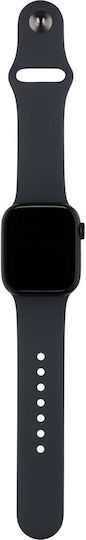 Apple Watch Series 9 Cellular Aluminium 45mm Waterproof with eSIM and Heart Rate Monitor (Midnight with Midnight Sport Band (M/L)) view 8