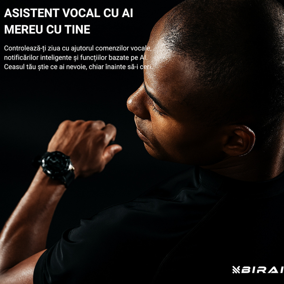 Ultra V319 Waterproof Smartwatch With Heart Rate Monitor Black view 5