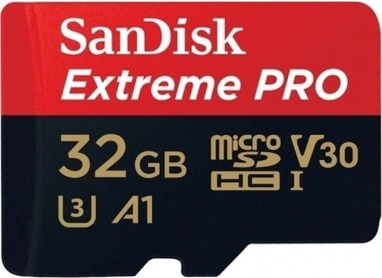 Sandisk Extreme Pro microSDHC 32GB U3 V30 A1 UHS-I 100MB/s with Adapter