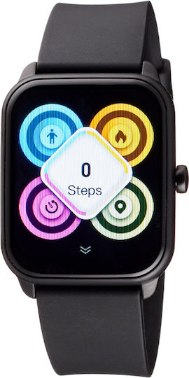 Oxette 11X07-00336 Smartwatch with Heart Rate Monitor (Black) view 2