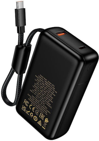 Hoco Q53 Power Bank 12000mAh 65W Power Delivery Black view 5
