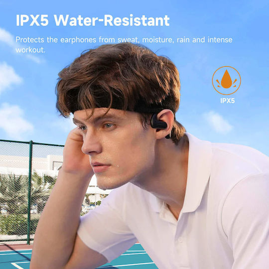 OneOdio OpenRock S In-ear Bluetooth Handsfree Earphones with Sweat Resistance and Charging Case Black vue 8
