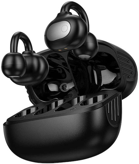 Borofone FQ14 Open Ear Bluetooth Handsfree Earphones with Charging Case Black view 2