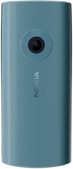 Nokia 110 (2023) Dual SIM Mobile with Buttons (Greek Menu) Cloudy Blue view 3