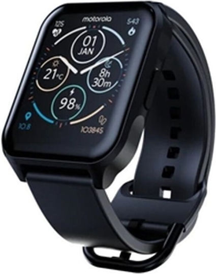 Motorola Moto Watch 70 43mm with Heart Rate Monitor (Phantom Black) view 2