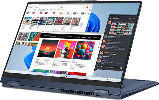 Lenovo IdeaPad 5 2-in-1 16IRU9 16" IPS FHD+ Touchscreen (Core 5-120U/8GB/512GB SSD/W11 Home) Cosmic Blue (US Keyboard) view 1