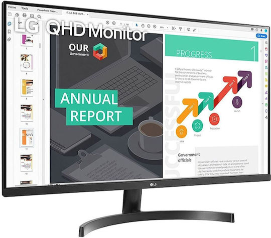 LG Quad HD IPS HDR Monitor 32" QHD 2560x1440 with Response Time 5ms GTG view 3