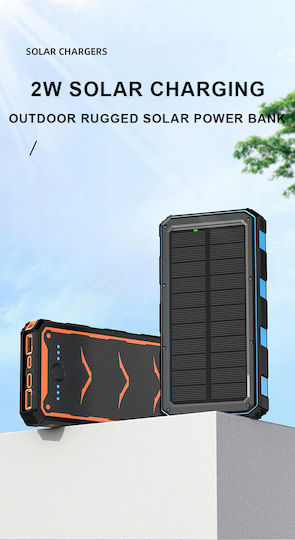 Solar Power Bank 20000mAh with 2 USB-A Ports and 2 USB-C Ports Black-Red Edition vue 2