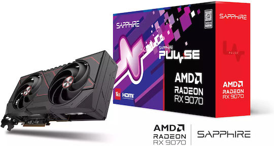 Sapphire Radeon RX 9070 16GB GDDR6 Pulse Graphics Card vue 5
