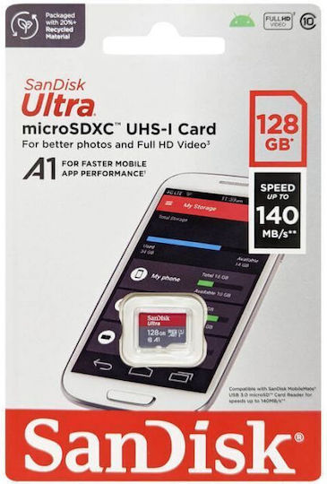 Sandisk Ultra microSDXC Class 10 U1 A1 view 3