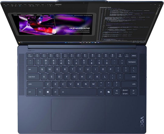 Lenovo Yoga Slim 7 14Q8X9 14.5" OLED Touchscreen (Snapdragon-X Elite/32GB/1TB SSD/W11 Home) Cosmic Blue (GR Keyboard) view 2