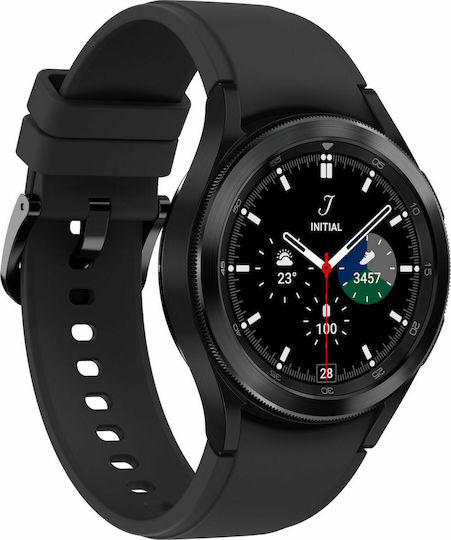 Samsung Galaxy Watch4 Classic Bluetooth Stainless Steel 42mm Waterproof with eSIM and Heart Rate Monitor (Black) view 3