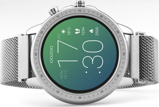 Oozoo Q00305 45mm Smartwatch with Heart Rate Monitor (Silver) view 7