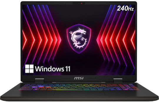 MSI Sword 16 HX B14VGKG 16" QHD+ 240Hz (i7-14700HX/16GB/1TB SSD/GeForce RTX 4070/W11 Home) (US Keyboard) vue 7