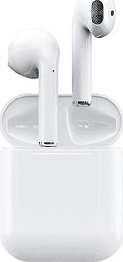 I19 Earbud Bluetooth Handsfree Earphones with Charging Case White view 1