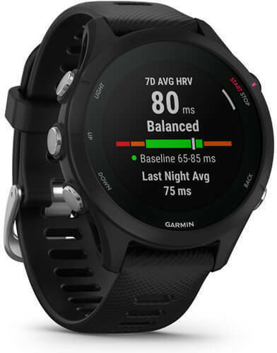 Garmin Forerunner 255s Music 41mm Waterproof Smartwatch with Heart Rate Monitor (Black) view 3
