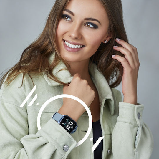 Marea B57010 Smartwatch with Heart Rate Monitor (Blue) vista 4