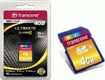 Transcend SDHC 4GB Class 10 20MB/s With Adapter 视图 2