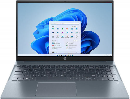 HP Pavilion 15-eh1005nq 15.6" IPS FHD (Ryzen 7-5700U/8GB/512GB SSD/W11 Home) Fog Blue (UK Keyboard) view 1