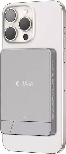 Tech-Protect PB14 MagSafe Power Bank 5000mAh 7.5W with USB-C Port Gray view 7