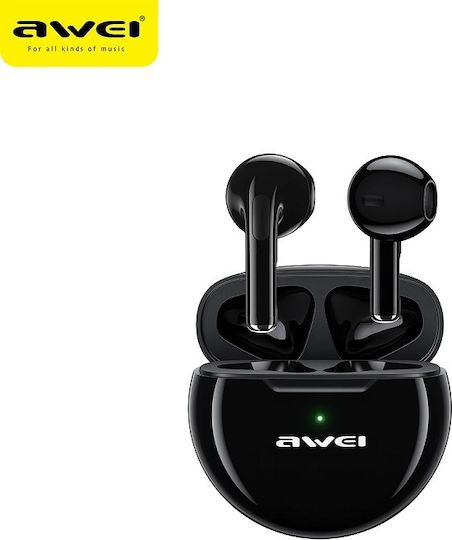 Awei T17 Earbud Bluetooth Handsfree Earphones with Charging Case Black view 6