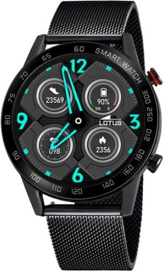 Lotus Watches 50018/1 Stainless Steel Smartwatch with Heart Rate Monitor (Black) view 2