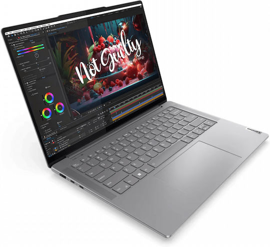 Lenovo Yoga Pro 7 14IMH9 15.6" IPS Touchscreen 120Hz (Ultra 9-185H/32GB/1TB SSD/GeForce RTX 4060/No OS) Luna Grey (US Keyboard) view 3