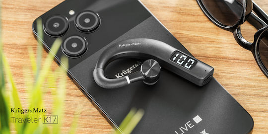 Kruger & Matz Traveler K17 In-ear Bluetooth Handsfree Earphones Black view 5