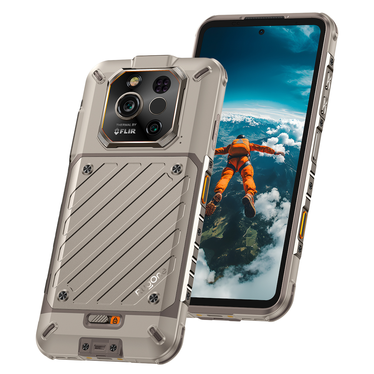 RugOne Xever 7 Pro 5G Dual SIM (12/512GB) Rugged Smartphone Sand Dune view 3