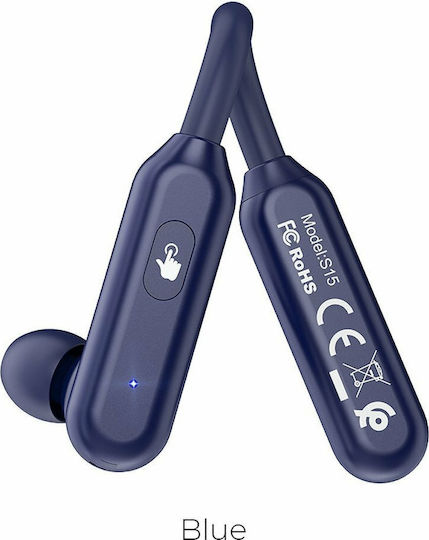 Hoco S15 In-ear Bluetooth Handsfree Headphone Blue view 2