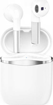 Fineblue J1 Pro Earbud Bluetooth Handsfree Earphones with Sweat Resistance and Charging Case White