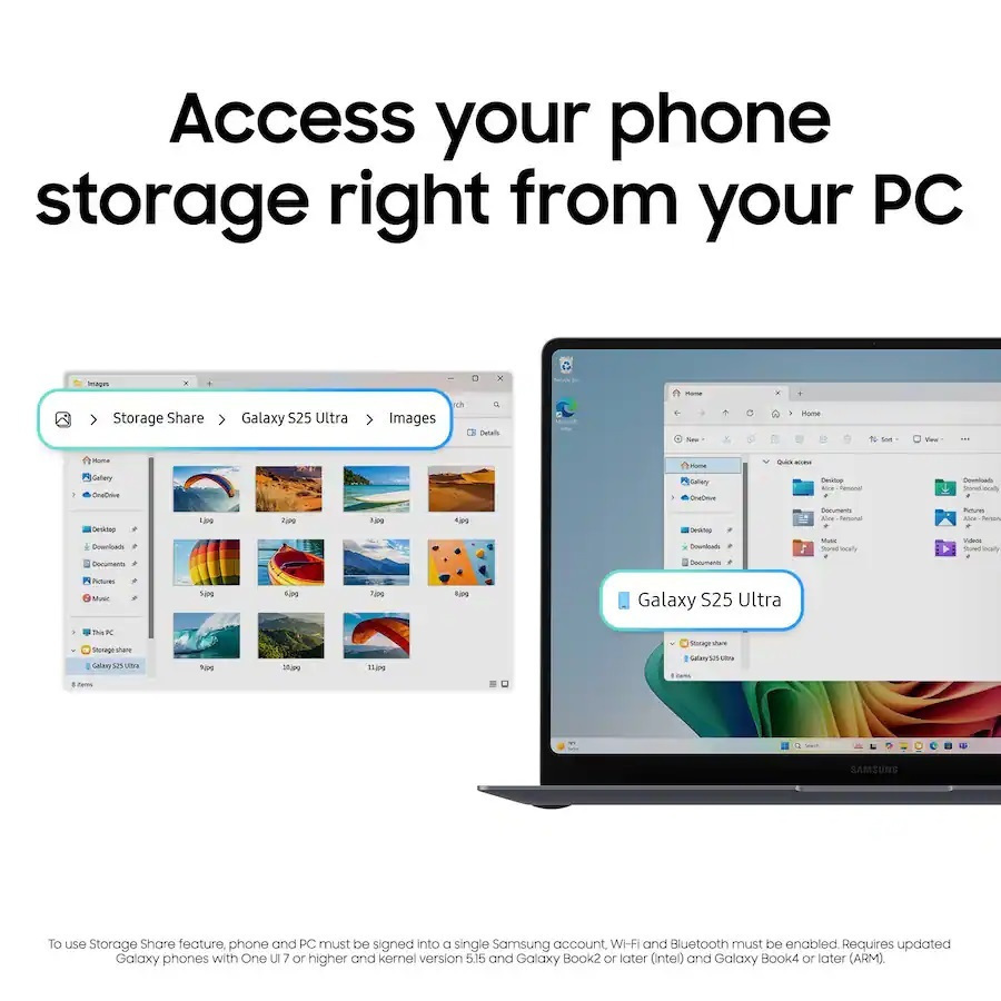 Samsung Galaxy Book6 Pro Copilot+ PC 14" OLED 120Hz (Ultra 7-356H/16GB/512GB SSD/W11 Home) (US Keyboard) view 5