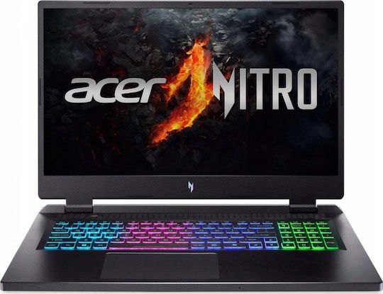 Acer Nitro 17 AN17-42-R3QA 17.3" IPS QHD 165Hz (Ryzen 7-8845HS/16GB/1TB SSD/GeForce RTX 4070/W11 Home) Obsidian Black (International English Keyboard) view 1