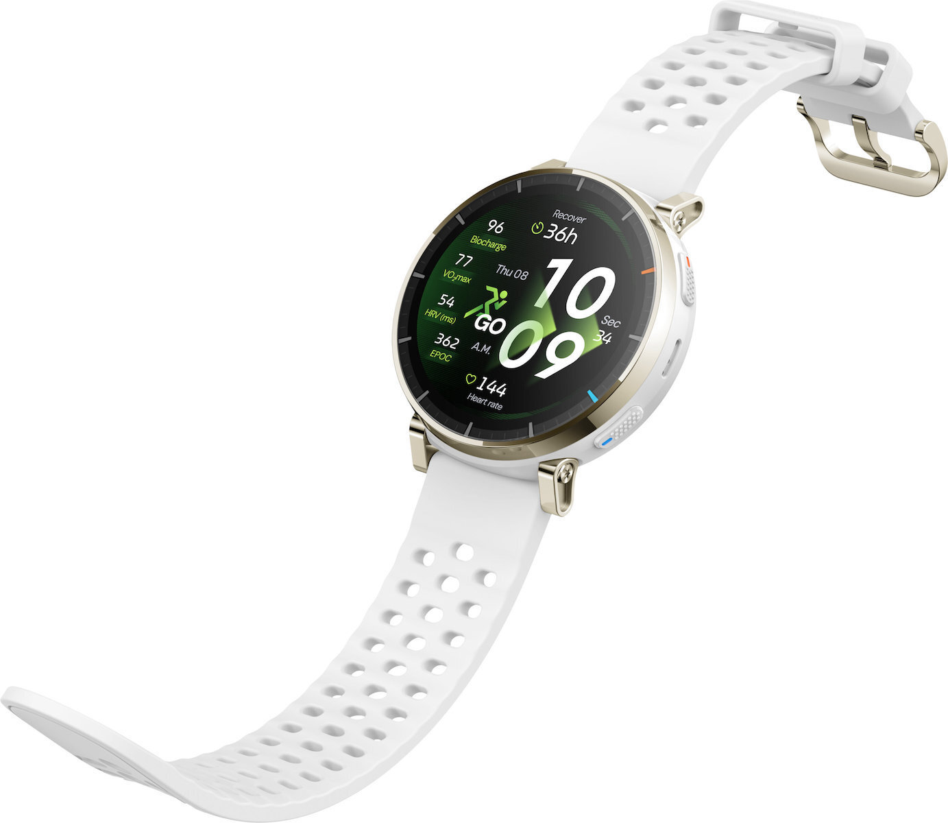 Amazfit Active 3 Premium Stainless Steel 45mm Waterproof Smartwatch with SIM and Heart Rate Monitor White view 2