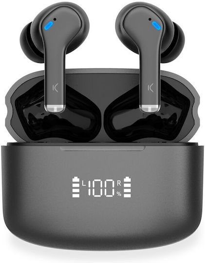 Ksix Noise Cancel 3 In-ear Bluetooth Handsfree Earphones with Charging Case Black view 5