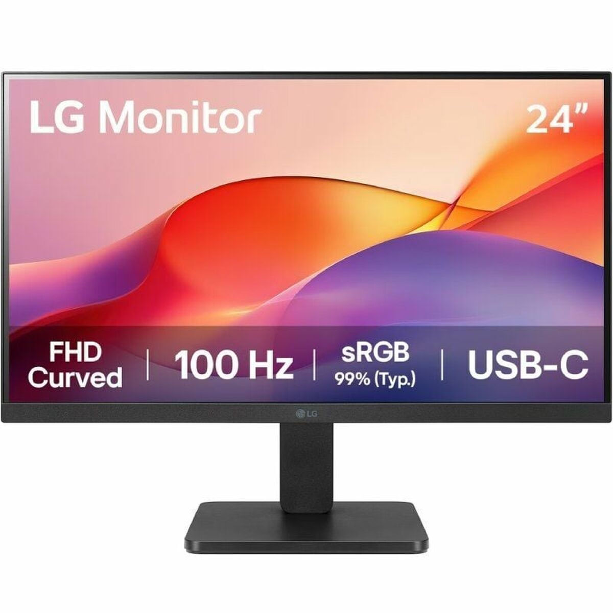 LG 24U421A-B VA HDR Curved Monitor 24" FHD 1920x1080 with Response Time 5ms GTG view 1
