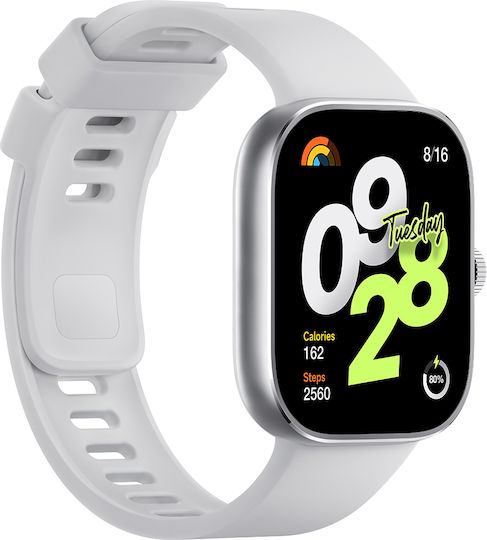 Xiaomi Redmi Watch 4 Aluminium Waterproof with Heart Rate Monitor (Silver Gray) view 3