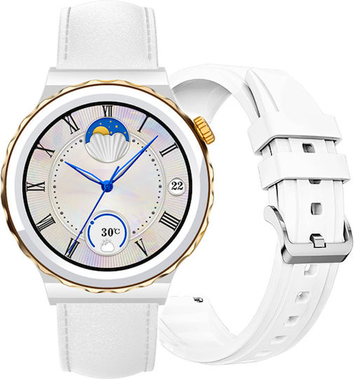 AGBarr Battery Watch with Leather Strap view 1