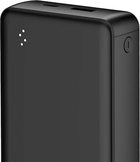 WOW Power Bank 20000mAh with USB-A Port and USB-C Port Black view 3