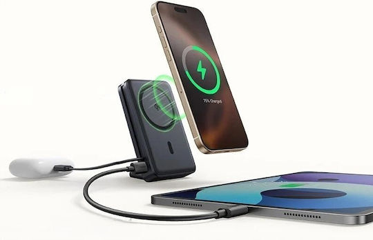 Baseus Nomos MagSafe Power Bank 10000mAh 45W with USB-C Port Power Delivery Black view 7