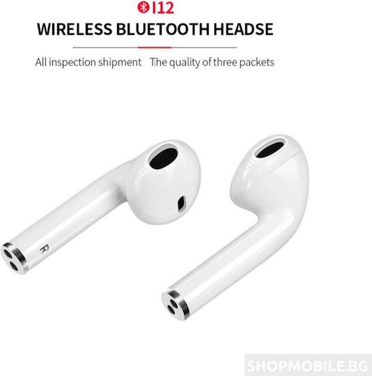 In-ear Bluetooth Handsfree Earphones with Charging Case White view 6
