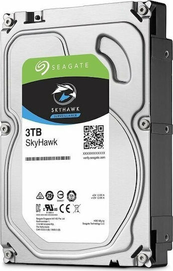 Seagate Skyhawk Surveillance 3TB HDD Hard Drive 3.5" SATA III 5400rpm with 256MB Cache for Recorder ST3000VX009 view 2