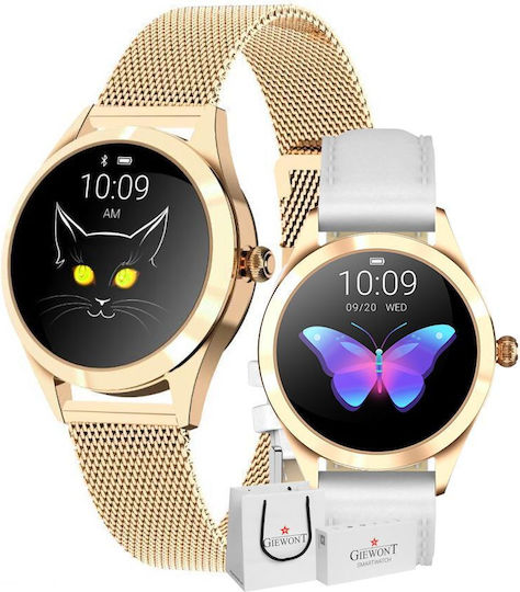 Giewont 300-2 Smartwatch with Heart Rate Monitor (Gold)