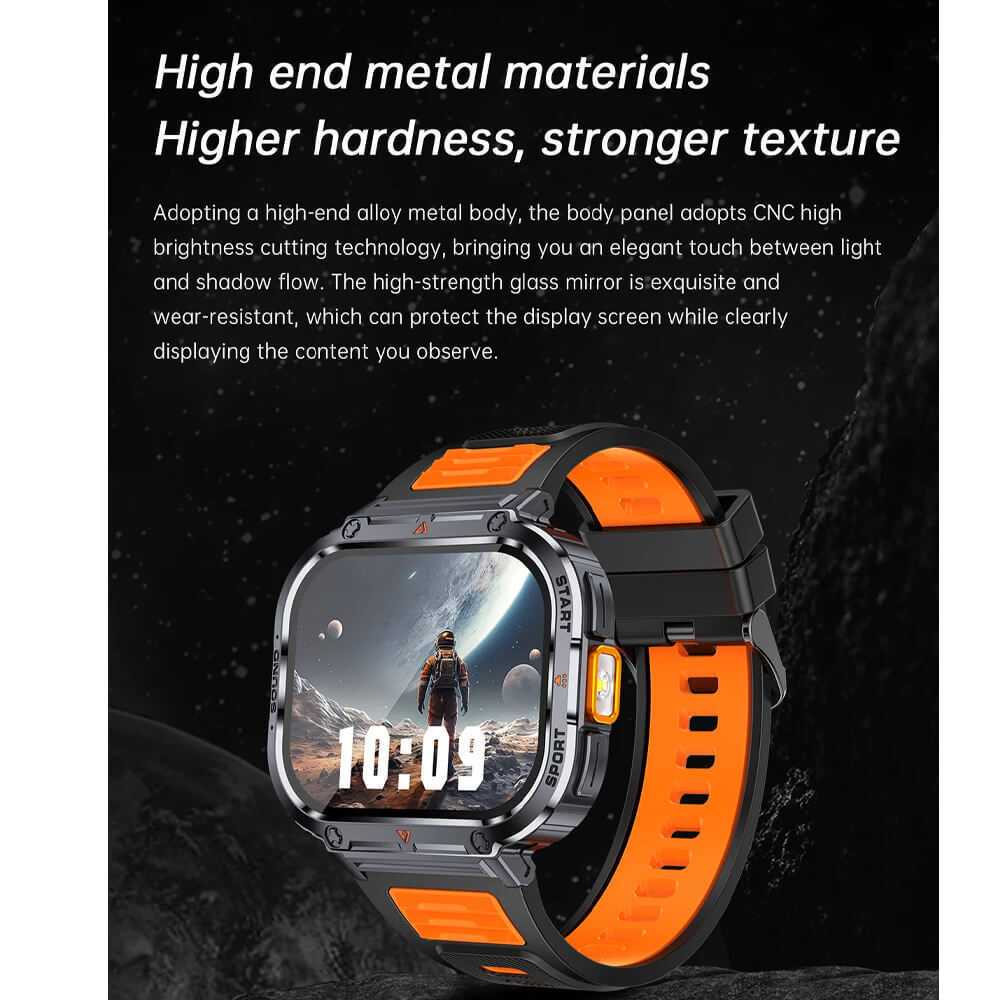 Microwear NX23 Smartwatch with Heart Rate Monitor (Orange) vue 4