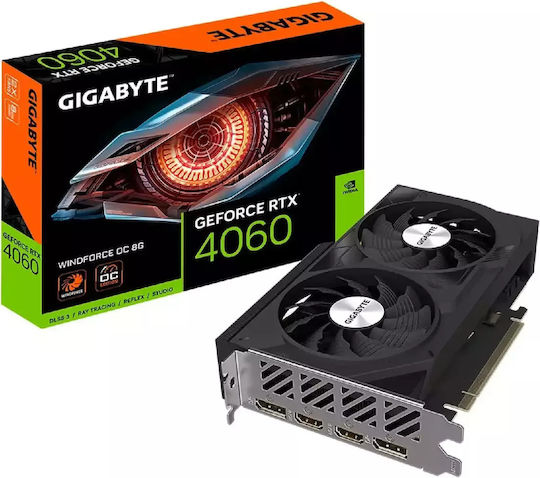 Gigabyte GeForce RTX 4060 8GB GDDR6 Windforce OC Graphics Card view 1