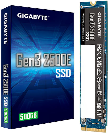 Gigabyte Gen3 2500E SSD 500GB M.2 Type with PCI Express 3.0 Connection G325E500G